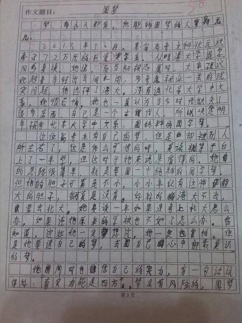 高三了呢 高三作文900字