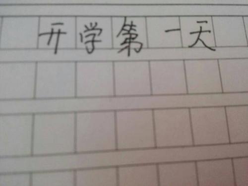 开学第一天 二年级记叙文300字